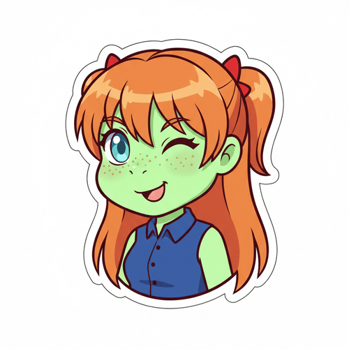 Cartoon Dino - Winking