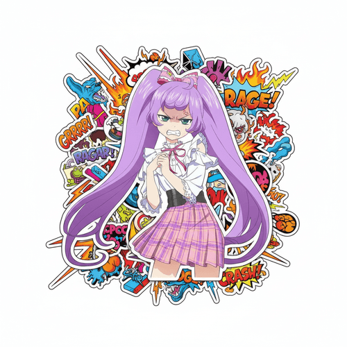 Sticker Bomb - Angry