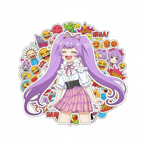 Sticker Bomb - Laughing
